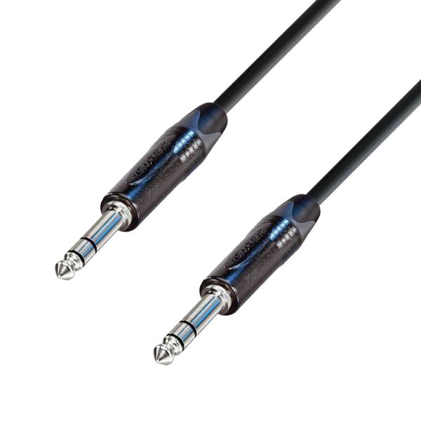 Adam Hall  - K5BVV0100 1m Neutrik 6.35mm Stereo Jack Mic Cable سلك توصيل 